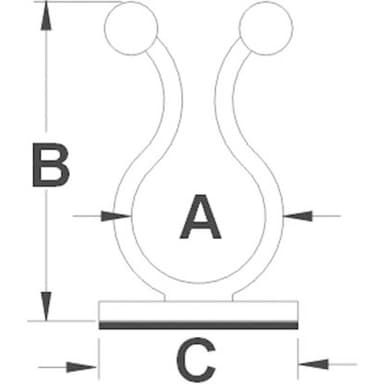 TRU COMPONENTS 1593026 TC-TTB15203 Kabelklämma