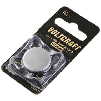 VOLTCRAFT Laddbart batteri Knappcell LIR 2477 Litium