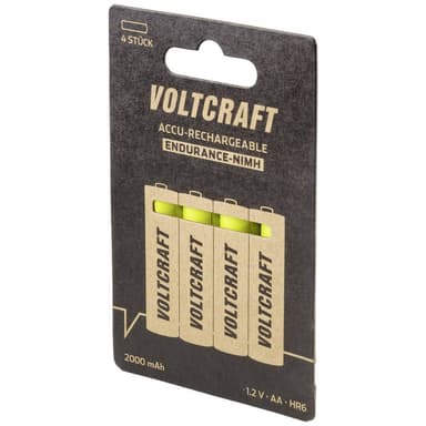 VOLTCRAFT Endurance Laddbart batteri AA (R6) NiMH 2000