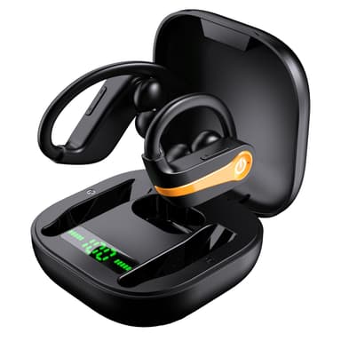 Trådlösa Bluetooth-hörlurar Svart