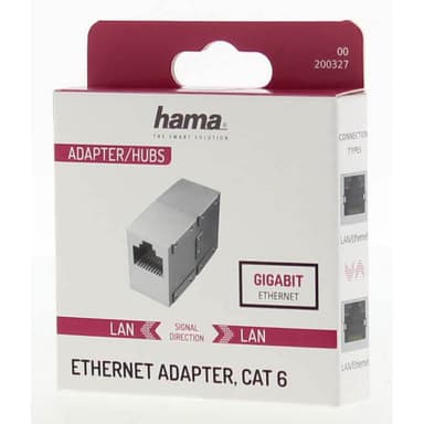 HAMA Adapter Nätverk CAT6 1 Gbit/s
