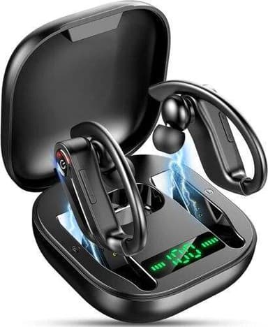 Trådlösa Bluetooth-hörlurar Svart
