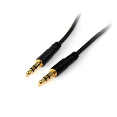 StarTech.com 3 m Slim 3,5 mm stereoaudiokabel - M/M, 3,5mm, Hankopplin