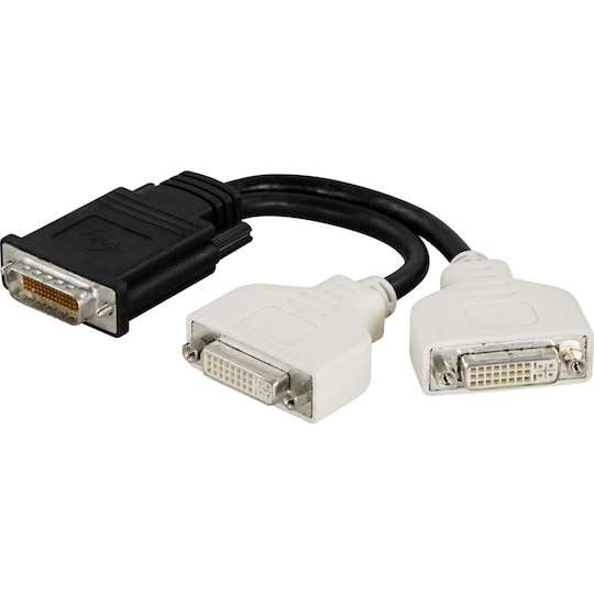 DMS-59 to 2xDVI-I Dual Link adapter, ma - fe, 0.15m