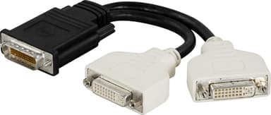 DMS-59 to 2xDVI-I Dual Link adapter, ma - fe, 0.15m