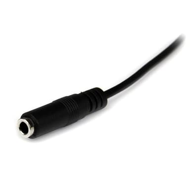 StarTech.com MU2MMFS, 3,5mm, Hankoppling, 3,5mm, Honkoppling, 2 m, Sva