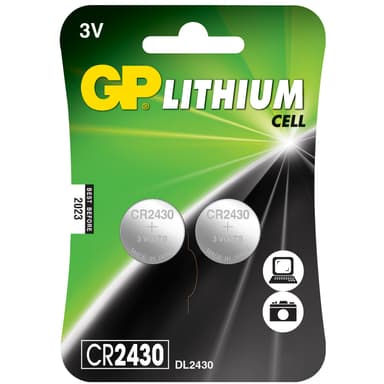 GP Litium Knappcell CR2430 2-pack