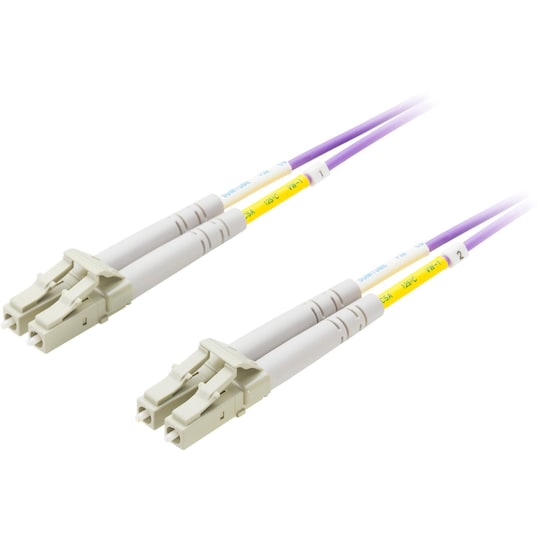 Fiber cable, LC - LC, 50/125, OM4, duplex, multimode, 2m
