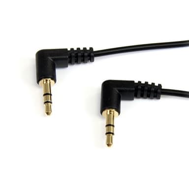 StarTech.com 1,8 m Slim högervinklad 3,5 mm stereoaudiokabel - M/M, 3,
