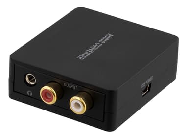Audio converter from digital to analog with 3,5mm, black