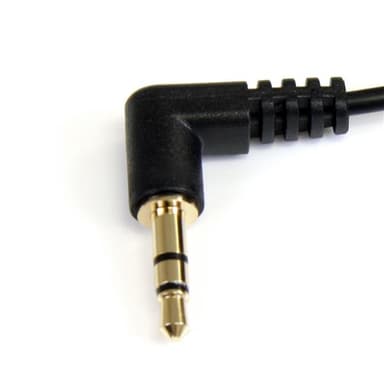 StarTech.com 1,8 m Slim högervinklad 3,5 mm stereoaudiokabel - M/M, 3,