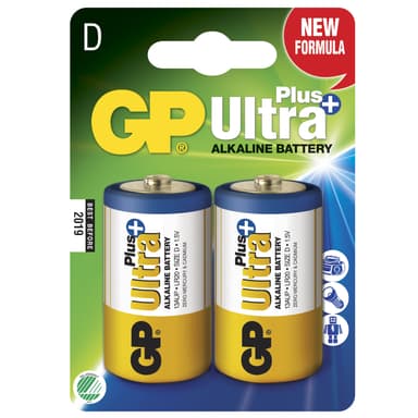 Ultra Plus Alkaline D LR20 2-p