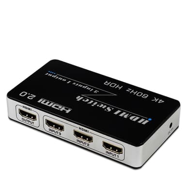 HDMI Switch 3 in 1 Out 4K / 2K   60Hz Svart