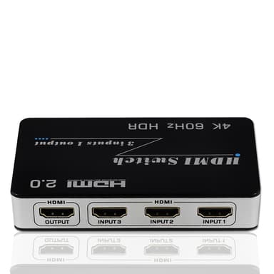 HDMI Switch 3 in 1 Out 4K / 2K   60Hz Svart