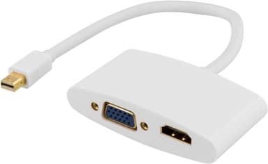 Mini DisplayPort to HDMI and VGA adapter, 0.25m, white