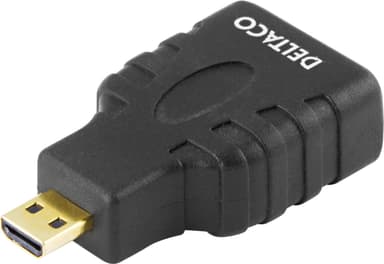 deltaco HDMI High Speed w/ Ethernet adapter, Micro HDMI ma - HDMI fe