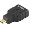 DELTACO HDMI High Speed with Ethernet adapter, Micro HDMI ha - HDMI ho