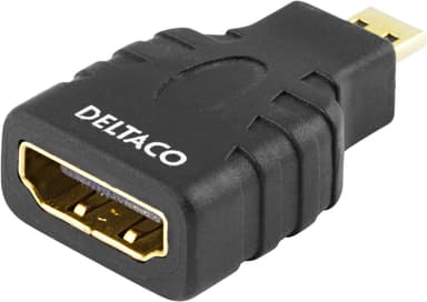 deltaco HDMI High Speed w/ Ethernet adapter, Micro HDMI ma - HDMI fe