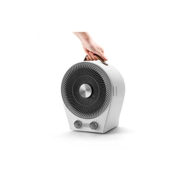 BLACK+DECKER Värmefläkt 2-i-1 Vit