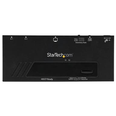 StarTech.com HDMI-switch med 2 portar och automatisk och prioriterad v