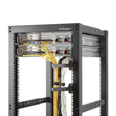 StarTech.com CMHOOKMW, Kabelring, Svart, Stål, 1.5U, EIA RS310-D, CE,