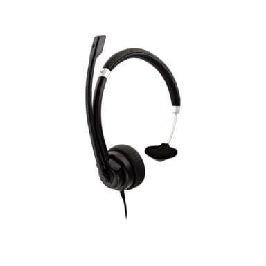 V7 HU411, Kabel, Kontor/callcenter, 31,5 - 20000 hz, 89 g, Headset, Sv