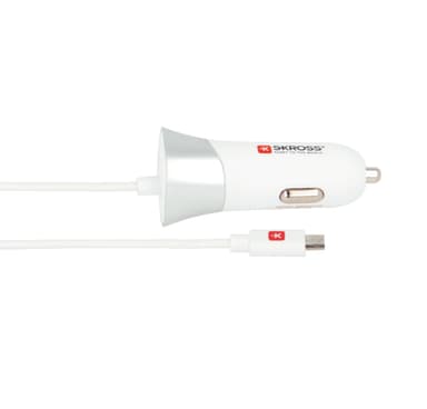 USB-billaddare med micro-USB-kabel