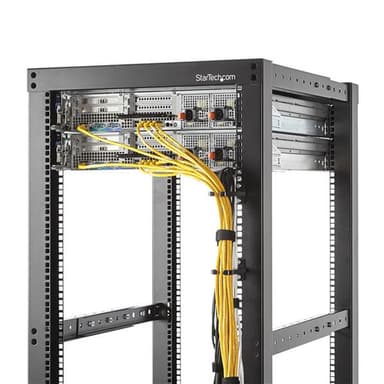 StarTech.com CMHOOK1UN, Kabelring, Svart, Stål, 1U, EIA RS310-D, CE, T