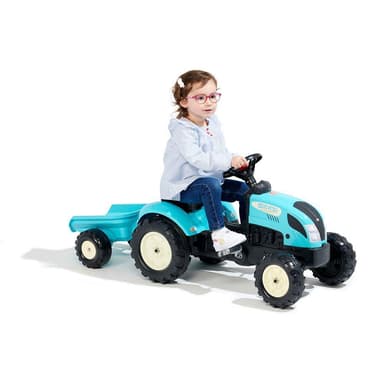 Falk Kiddy Farm Traktor Med Släp