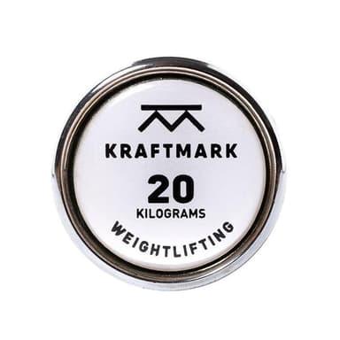 Kraftmark Internationell Skivstång 50 mm Tyngdlyftning 20 kg, Skivstång