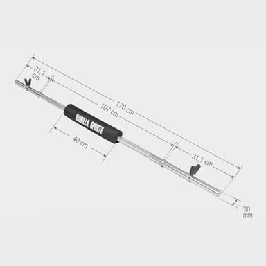 Gorilla Sports Skivstång 170 cm - Ink Skivstångskudde