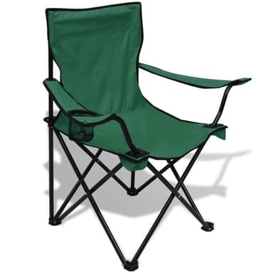 vidaXL Campingbord och 2 Stolar Tre delar