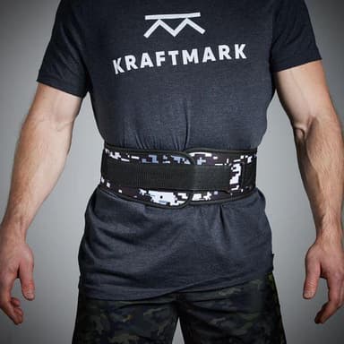 Kraftmark Träningsbälte Grå/Svart Camo, Träningsbälte
