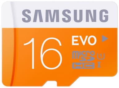 Samsung Micro SDHC EVO Minneskort + Adapter 16 GB