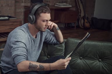 Sony MDR-100ABNB trådlösa hörlurar around-ear (svart)