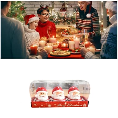 Julljus Tomteljus 3-pack Röd