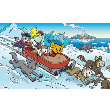 Pussel Bamse och Vulkanön 100 bitar