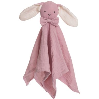 Teddykompaniet Diinglisar, snuttefilt, kanin, Muslin rosa