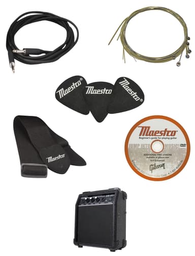 Maestro by Gibson elgitarr fullstorlek (svart)