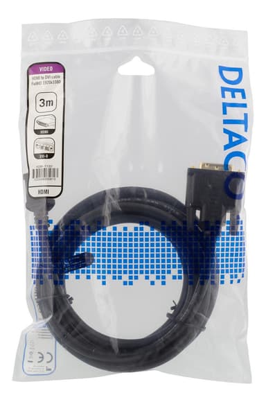 HDMI to DVI cable, 3m, Full HD, black