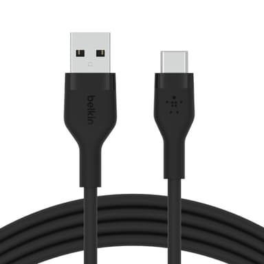 Belkin BOOST↑CHARGE Flex, 2 m, USB A, USB C, USB 2.0, Svart