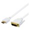 HDMI to DVI cable, 3m, Full HD, white