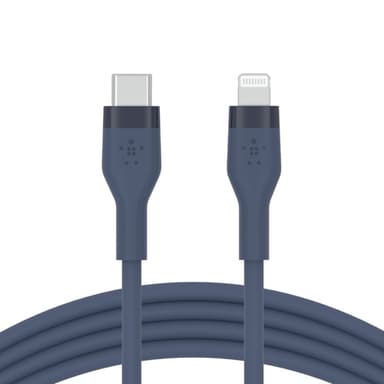 Belkin CAA009BT1MBL, 1 m, USB C, USB C/Lightning, Blå