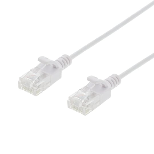 U/FTP Cat6 patch cable slim 2.6 mm⌀ 1m 500MHz white