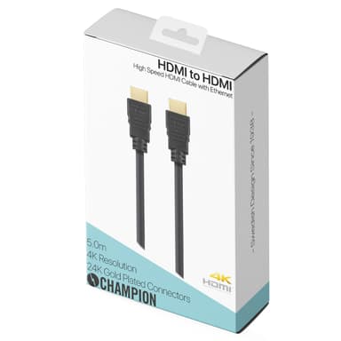 Champion HDMI-kabel Ha-Ha Svart 5.0m