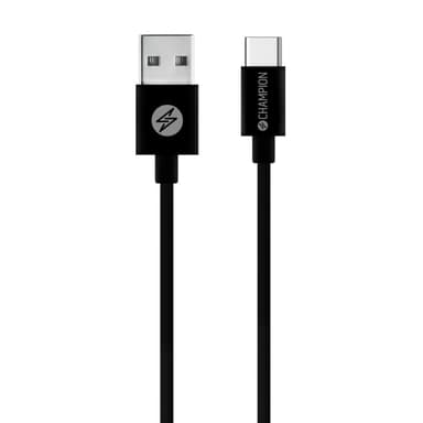 Champion USB-A till USB-C Kabel 3m Svart