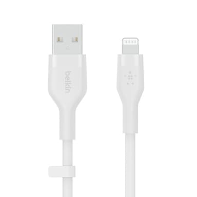 Belkin CAA008BT1MWH, 1 m, USB A, USB C/Lightning, Vit