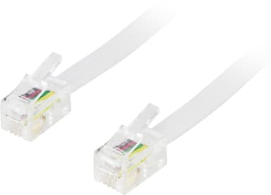 DELTACO modularkablage 4P4C(RJ9/RJ10/RJ22) 10m