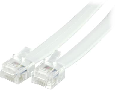 DELTACO modularkablage RJ12/6C, 3m, vit