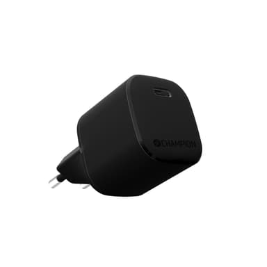 Champion Laddare 20W + USB-C till Lightning Kabel Svart